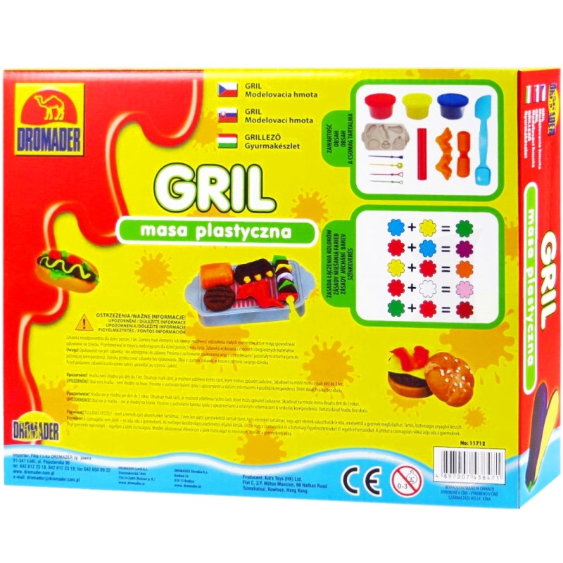 8471 ZESTAW CIASTOLINA GRIL MASA PLASTYCZNA 