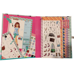 8530 ZESTAW KREATYWNY ZOSTAŃ STYLISTKĄ FASHION STICKER BOOK TOYS INN