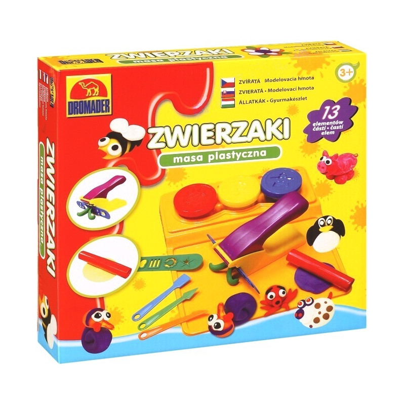 8631 ZESTAW CIASTOLINA ZWIERZAKI MASA PLASTYCZNA