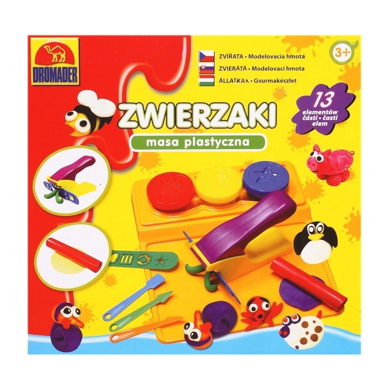 8631 ZESTAW CIASTOLINA ZWIERZAKI MASA PLASTYCZNA