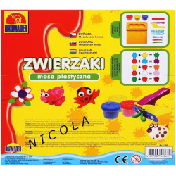 8631 ZESTAW CIASTOLINA ZWIERZAKI MASA PLASTYCZNA