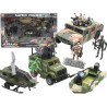 8983 OLBRZYMI ZESTAW MILITARNY JEEP WOJSKOWY PONTON HELIKOPTER+ ŻOŁNIERZYKI
