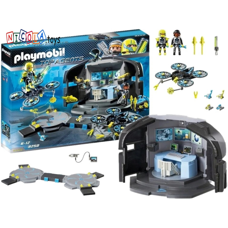 9250 KLOCKI PLAYMOBIL CENTRUM DOWODZENIA TOP AGENT