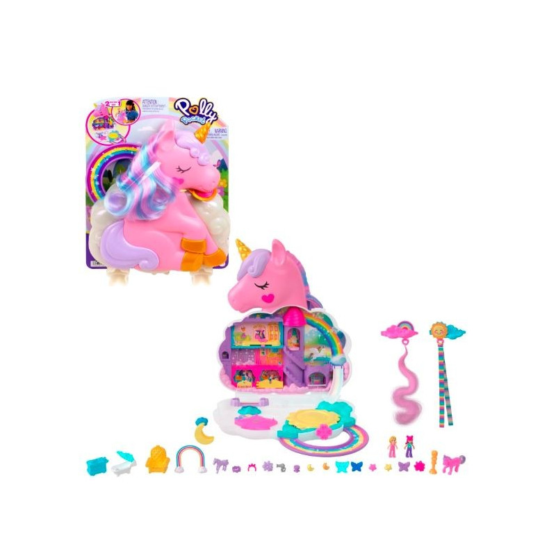 9302 ZESTAW POLLY POCKET JEDNOROŻEC SALON PIĘKNOŚCI