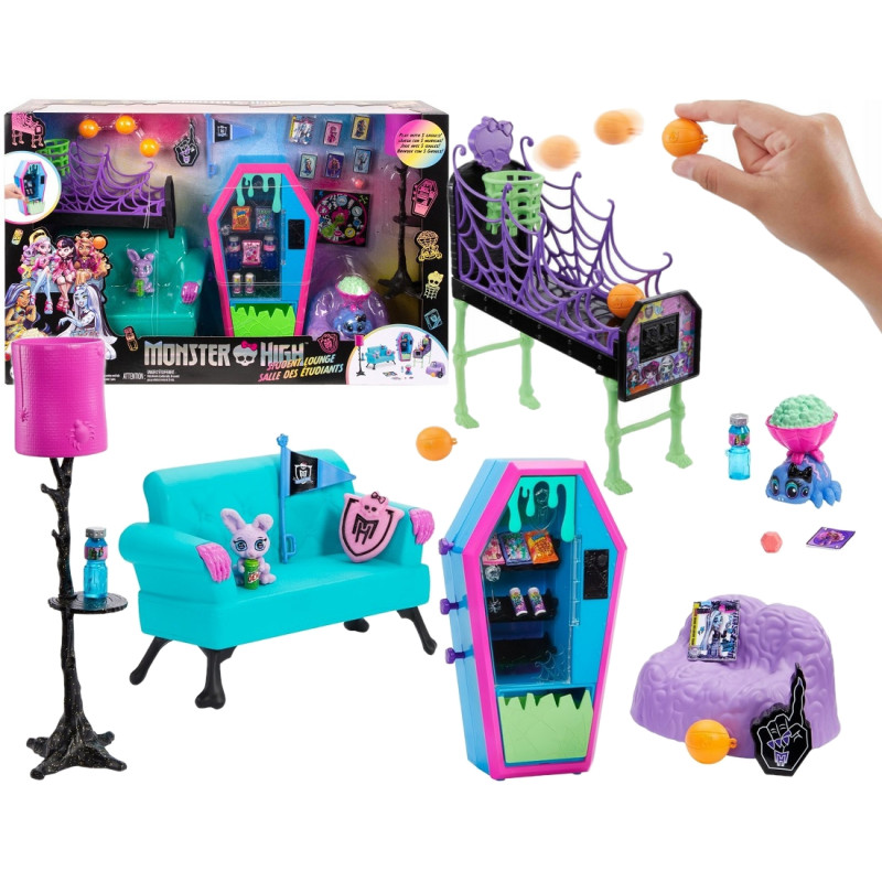 9385 MONSTER HIGH SALON UCZNIÓW MEBELKI I AKCESORIA