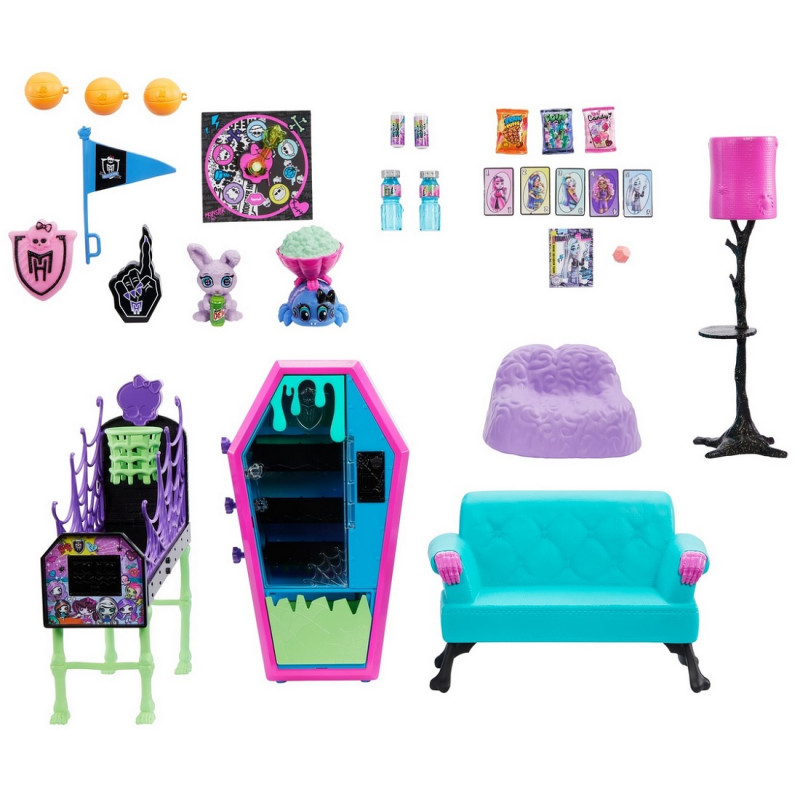9385 MONSTER HIGH SALON UCZNIÓW MEBELKI I AKCESORIA