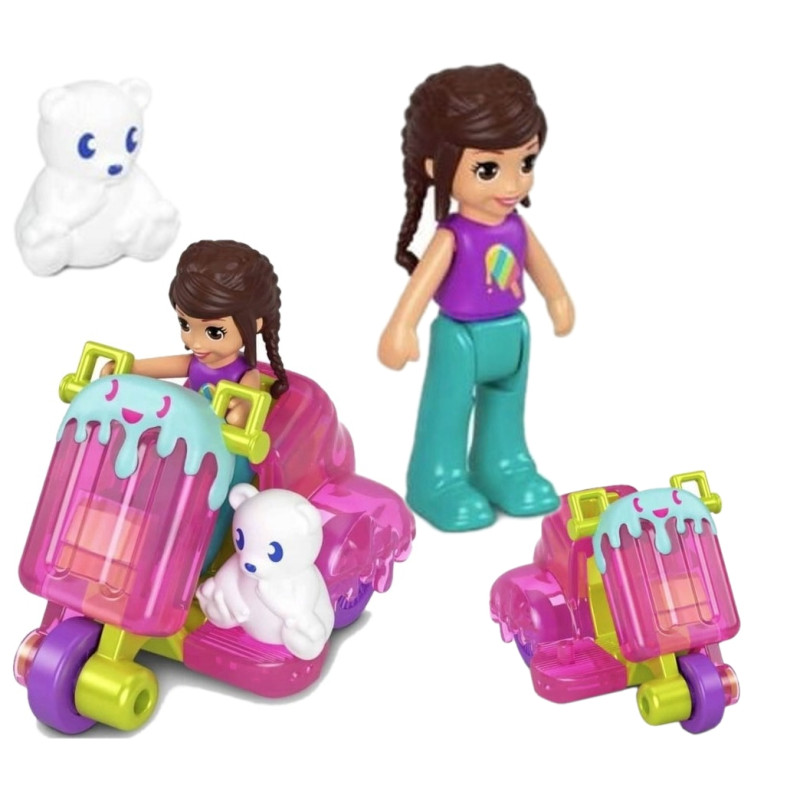 9395 LALKA POLLY POCKET MROŹNY SKUTER FIGURKI