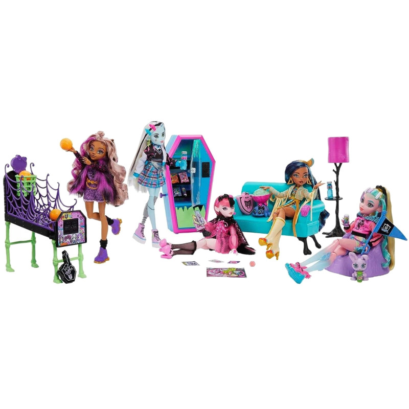 9385 MONSTER HIGH SALON UCZNIÓW MEBELKI I AKCESORIA