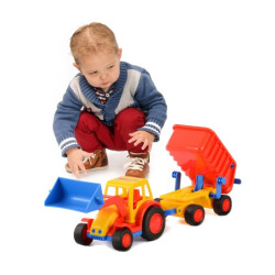 9623 ZESTAW TRAKTOR + PRZYCZEPA  POLESIE