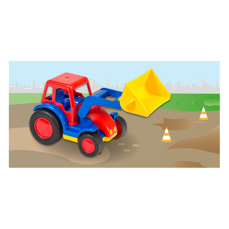 9623 ZESTAW TRAKTOR + PRZYCZEPA  POLESIE