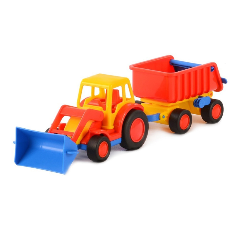 9623 ZESTAW TRAKTOR + PRZYCZEPA  POLESIE