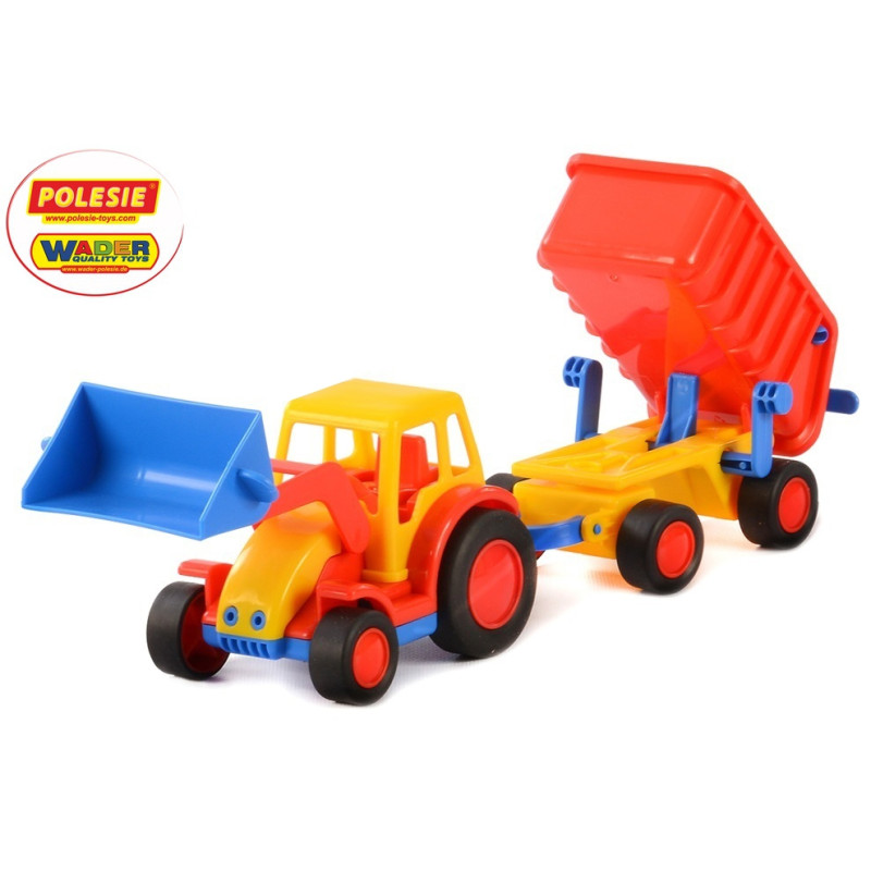 9623 ZESTAW TRAKTOR + PRZYCZEPA  POLESIE