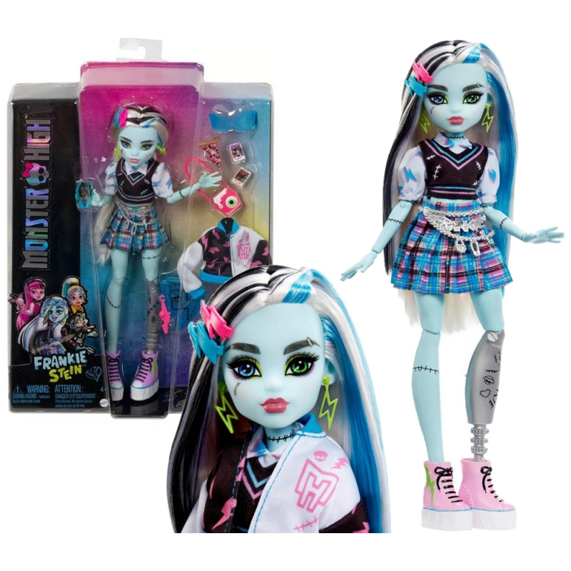 9781 LALKA MONSTER HIGH FRANKIE STEIN + AKCESORIA