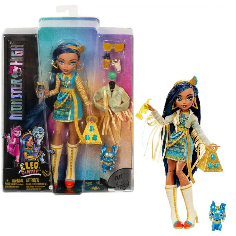 9835 LALKA MONSTER HIGH CLEO DE NILE+ AKCESORIA 
