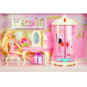 9829 MEBELKI DLA LALEK BARBIE TOALETKA SZAFA LALKA 