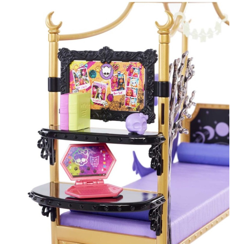 9842 MONSTER HIGH SYPIALNIA CLAWDEEN WOLF + AKCESORIA 