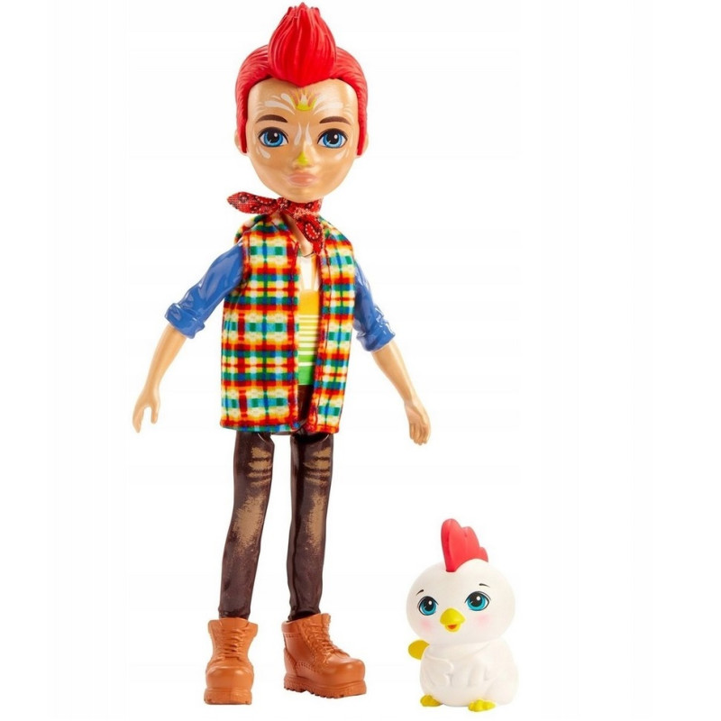 9878 ENCHANTIMALS LALKA REDWARD ROOSTER + CLUCK