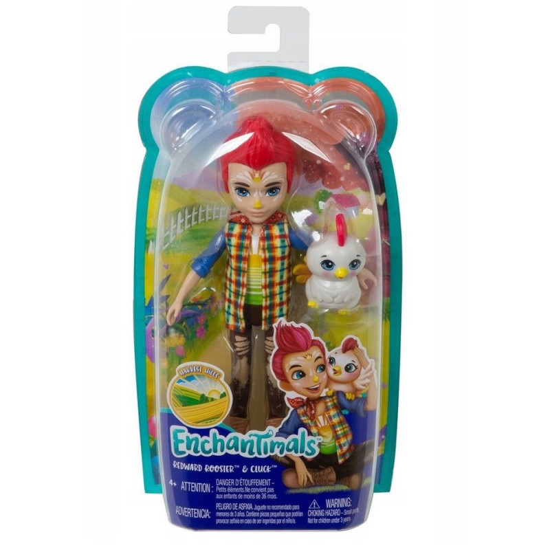9878 ENCHANTIMALS LALKA REDWARD ROOSTER + CLUCK