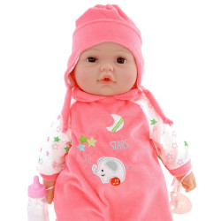 9978 LALKA BOBAS MÓWI PO POLSKU SMOCZEK BUTELKA 45CM