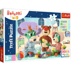 PUZZLE MAXI 24 ELE TREFL RODZINA TREFLIKÓW 3256