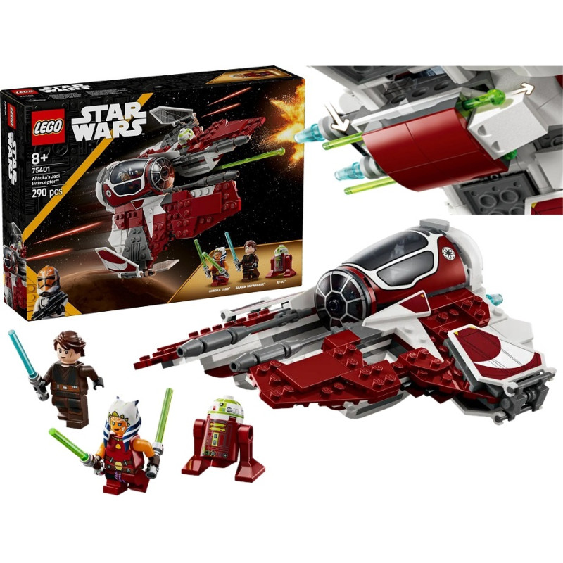 75401 Klocki Lego Star Wars Interceptor Jedi Ahsoki 290 elementów