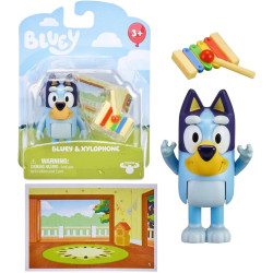 0419 Bluey & Family Figurka Bluey i niebieski ksylofon