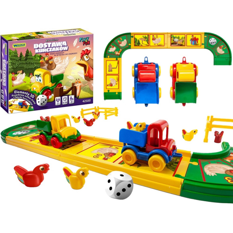 5002 Play&Fun Dostawa Kurczaków gra rodzinna Wader
