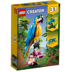 31136 KLOCKI LEGO CREATOR 3w1 EGZOTYCZNA PAPUGA 