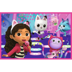 4332 Trefl Puzzle 2x24 elementy Gabby zabawy z Gabi