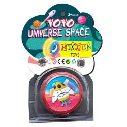 * 5526 DUŻE ŚWIECĄCE YO-YO JOJO KOSMOS UFO RAKIETY MIX