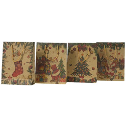 1142 TORBA TOREBKA PREZENTOWA EKOLOGICZNA ŚWIĄTECZNA 20 x 15 x 5,7 cm