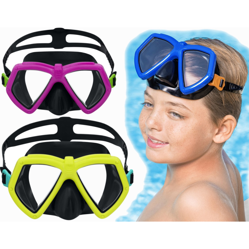 22040 Maska do pływania nurkowania okulary Bestway 7+