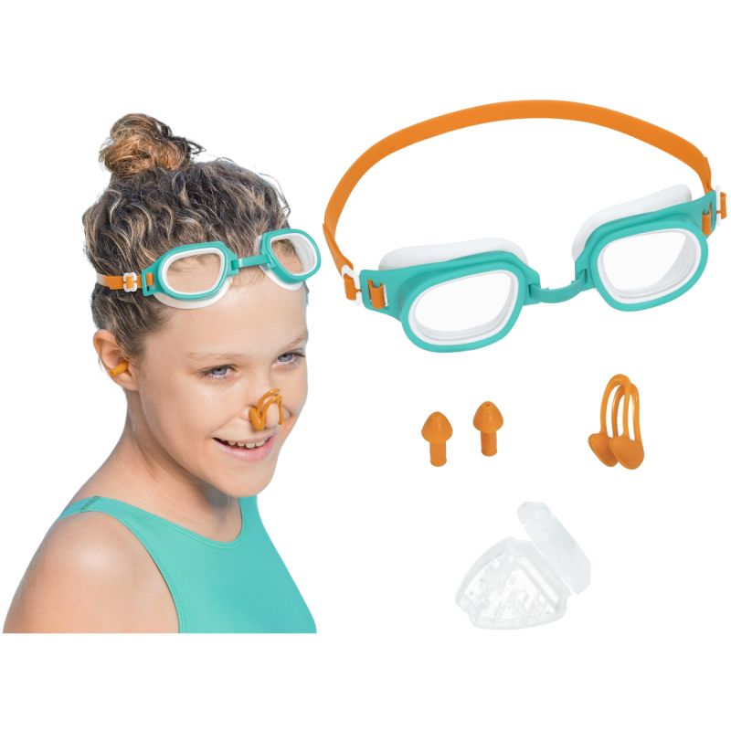 26034 Zestaw do pływania okulary + zatyczki Bestway 7+ 2025
