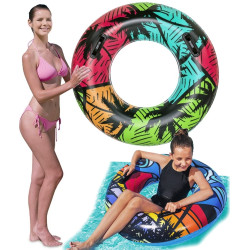 36350 Wielkie dmuchane koło do pływania z uchwytami kółko Bestway 91 cm 