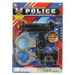 6610 Zestaw pistolet kajdanki lornetka kompas