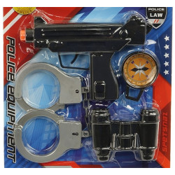 6610 Zestaw pistolet kajdanki lornetka kompas