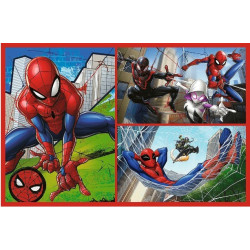 4431 Trefl Puzzle 2x70 elementów Spiderman Pajęcze historie