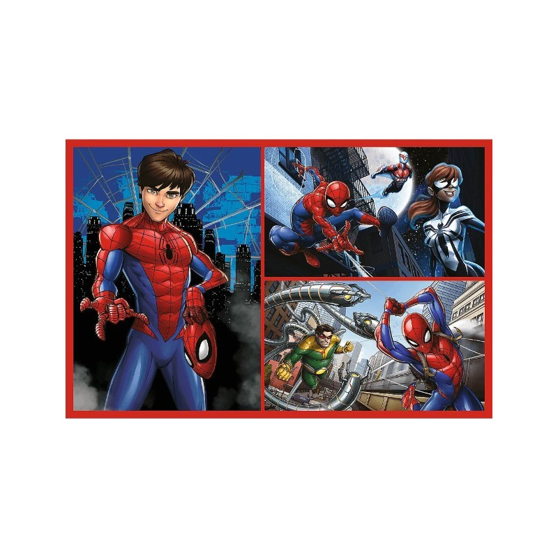 4431 Trefl Puzzle 2x70 elementów Spiderman Pajęcze historie