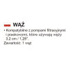 58369 Wąż 3m basenowy do pompy filtrującej Bestway