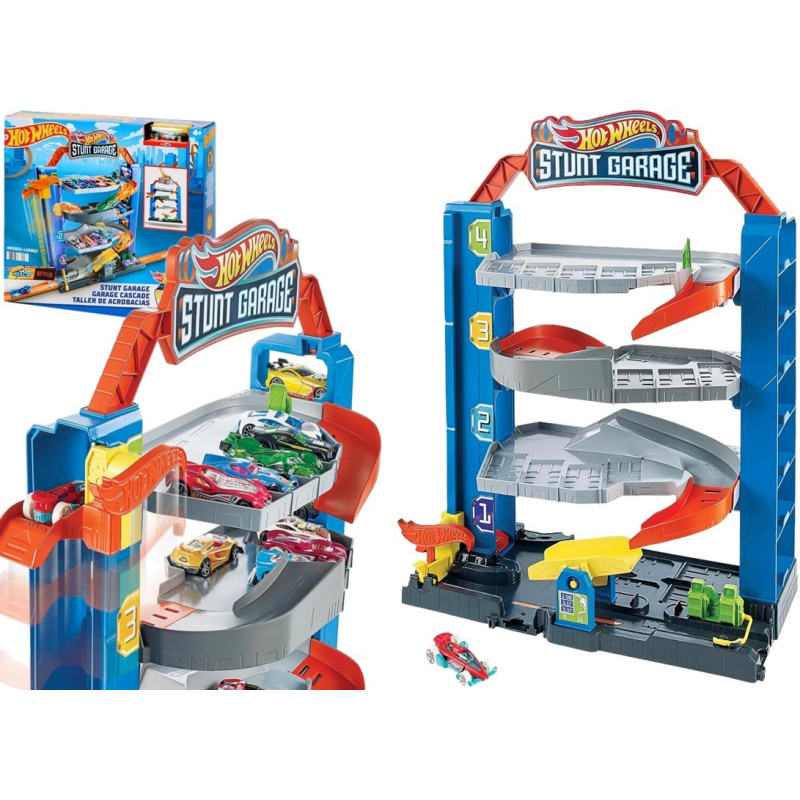 3016 Hot Wheels Garaż City Kaskaderski garaż z windą 