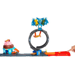 5084 HOT WHEELS PĘTLA NIETOPERZA WYRZUTNIA TOR + POJAZD