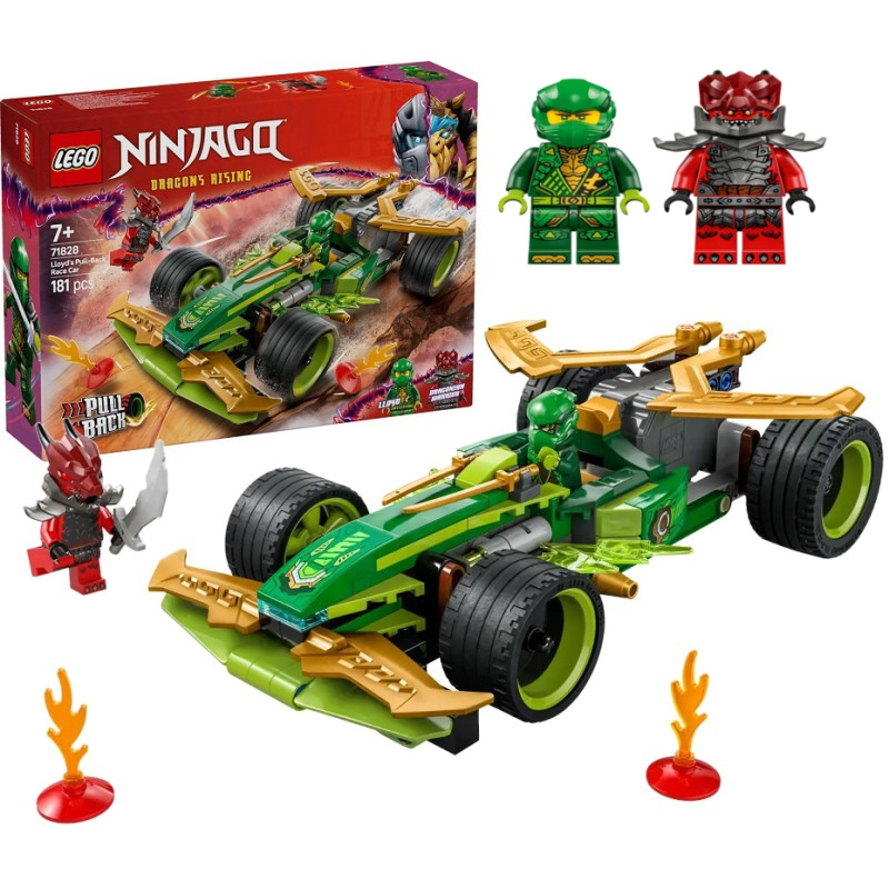 71828 Klocki Lego Ninjago Samochód wyścigowy Lloyda 181 elementów