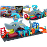 5091 Zestaw Hot Wheels City Ultra Shark Car Wash ultra myjnia samochodów Rekin