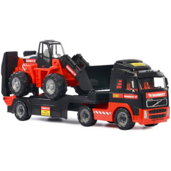 56733 ZESTAW POJAZDÓW MAMMOET  VOLVO TIR LAWETA + KOPARKA POLESIE