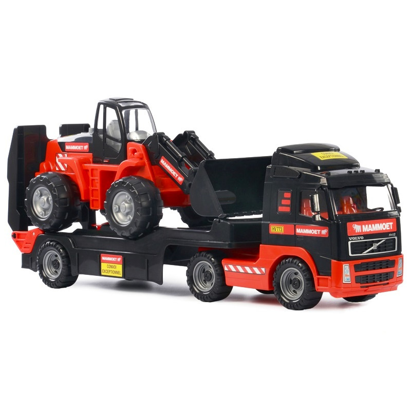 56733 ZESTAW POJAZDÓW MAMMOET  VOLVO TIR LAWETA + KOPARKA POLESIE