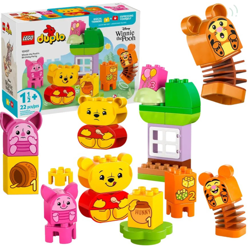 10457 Klocki Lego Duplo Przyjęcie urodzinowe Kubusia Puchatka  22 elementy 