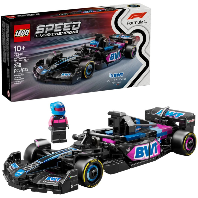 77248 Klocki Lego Speed Champions Bolid F1 BWT Alpine Team 258 elementów