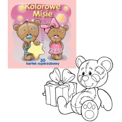 2668 Kolorowanka Kolorowe Misie 30 kartek super zabawy