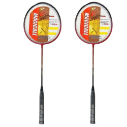 * 3874 Zestaw do gry badminton rakiety paletki pokrowiec lotka