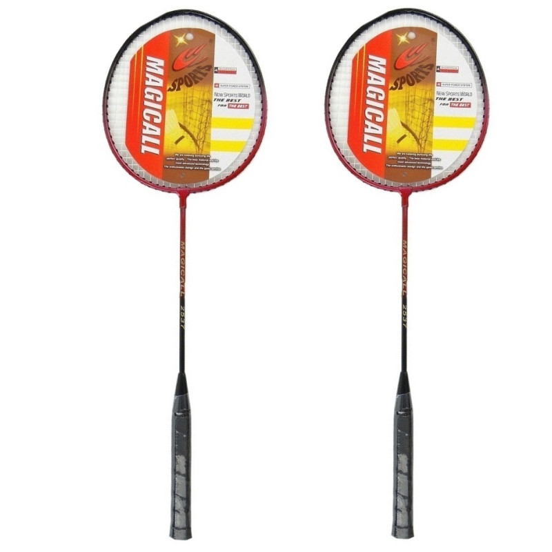 * 3874 Zestaw do gry badminton rakiety paletki pokrowiec lotka